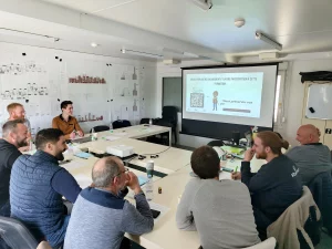 Session de formation plancher béton sur chantier à Lille – équipes Ramery