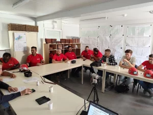 Session de formation qualité voile béton sur chantier dans la métropole lilloise – équipes CGC Construction